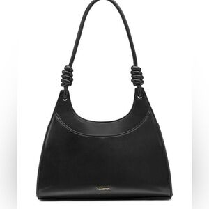 Halston Faye Black Hobo Shoulder Bag